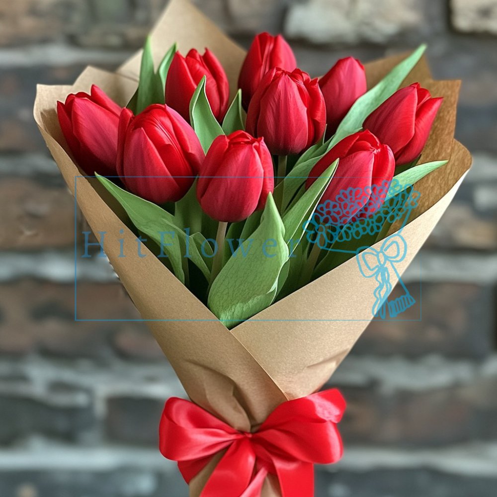 Букет цветов из: Тюльпаны